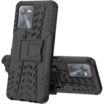 Pouzdro na mobilní telefon Kryt Realme C35 odolný černý (obal neboli pouzdro na Realme C35)