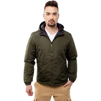 Pánská oboustranná bunda GLANO - khaki Glano černá | kaki 2241029