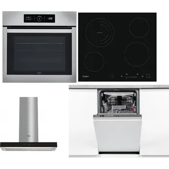 Set domácích spotřebičů WHIRLPOOL ABSOLUTE AKZ9 6230 IX + WHIRLPOOL AKT 8900 BA + WHIRLPOOL WHBS 62F LT K + WHIRLPOOL WSIO 3O34 PFE X