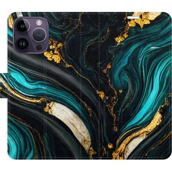 Pouzdro na mobilní telefon Flipové pouzdro iSaprio - Dark Paint - iPhone 14 Pro Max