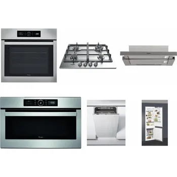 Set domácích spotřebičů WHIRLPOOL ABSOLUTE AKZ9 6230 IX + WHIRLPOOL TKRL 661 IX EU + WHIRLPOOL AKR 5390/1 IX + WHIRLPOOL ABSOLUTE AMW 730 IX + WHIRLPOOL WSIC 3M27 C + WHIRLPOOL ART 66112