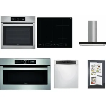 Set domácích spotřebičů WHIRLPOOL ABSOLUTE AKZ9 6230 IX + WHIRLPOOL WL B8160 NE + WHIRLPOOL WHBS 62F LT K + WHIRLPOOL ABSOLUTE AMW 730 IX + WHIRLPOOL WBC 3C34 PF X + WHIRLPOOL ART 65031