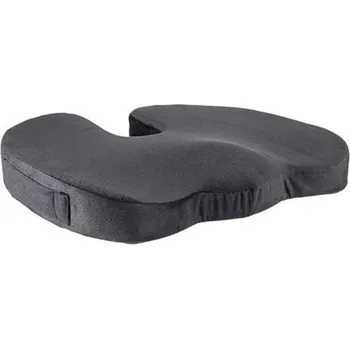 Ergonomický podsedák pod hýždě - paměťová pěna, černá Lama Plus