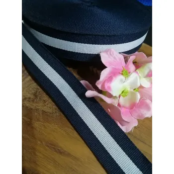 Popruh polyesterový šíře 25 mm modro šedý