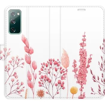 Pouzdro na mobilní telefon Flipové pouzdro iSaprio - Pink Flowers 03 - Samsung Galaxy S20 FE