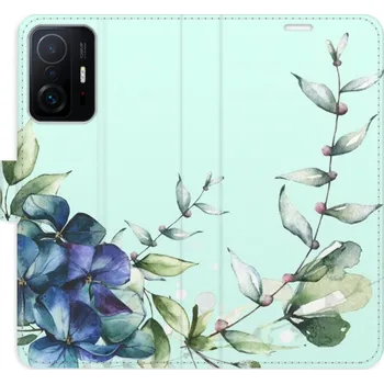 Pouzdro na mobilní telefon Flipové pouzdro iSaprio - Blue Flowers - Xiaomi 11T / 11T Pro