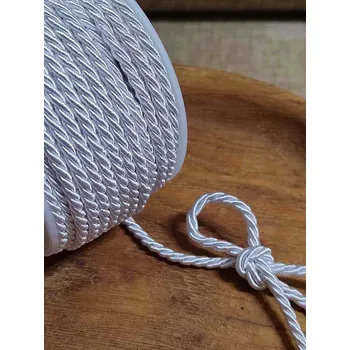 Šňůra kroucená Ø3 mm bílá