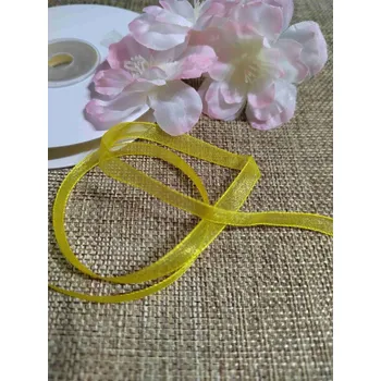 Stuha Monofilová stuha šíře 7 mm žlutá