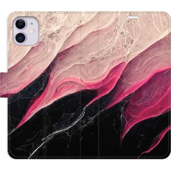 Pouzdro na mobilní telefon Flipové pouzdro iSaprio - BlackPink Marble - iPhone 11