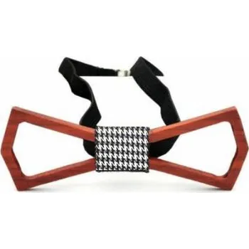 Motýlek Dřevěný motýlek - Geometrický bez výplně