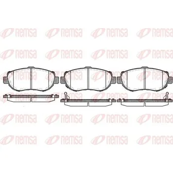 Brzdová destička Sada brzdových destiček, kotoučová brzda REMSA 0456.02