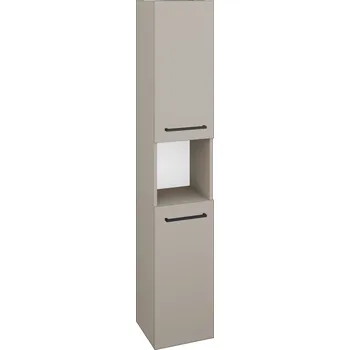 Koupelnový nábytek Dřevojas Vysoká skříň DOS SVD2O 35 - N07 Stone / Úchytka T06 / N07 Stone / Pravé