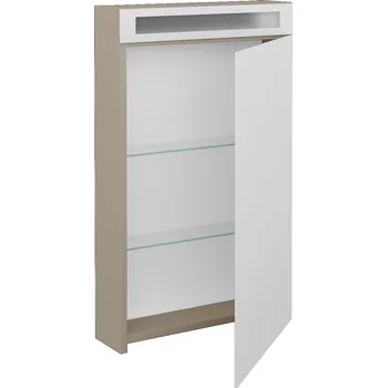 Koupelnový nábytek Dřevojas Jednodvéřová galerka MAX GAO 50 - M05 Béžová mat / Pravé