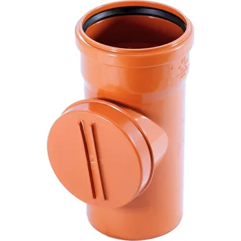 Kanalizační potrubí KG čistící kus 110 -kulatá zátka KGRER O 220640