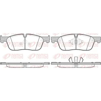 Brzdová destička Sada brzdových destiček, kotoučová brzda REMSA 1633.10