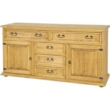 Komoda Komoda KD 707 rustikální masiv borovice - Komoda z masivu borovice