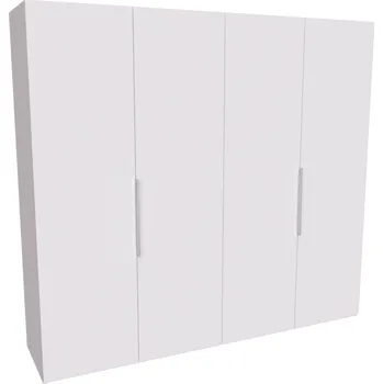 Šatní skříň Skříň GRANDE 240 Varianta: Skříň GRANDE - s úchytkou, Dekor: Bílá