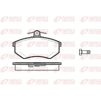 Brzdová destička Sada brzdových destiček, kotoučová brzda REMSA 0134.20