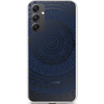 Pouzdro na mobilní telefon Kryt Samsung A34 Navy Mandala (obal neboli pouzdro na Samsung A34)