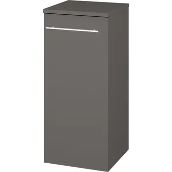 Koupelnový nábytek Dřevojas Nízká skříňka DOS SND 35 - N06 Lava / Úchytka T02 / N06 Lava / Levé