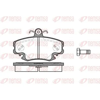 Brzdová destička Sada brzdových destiček, kotoučová brzda REMSA 0141.10