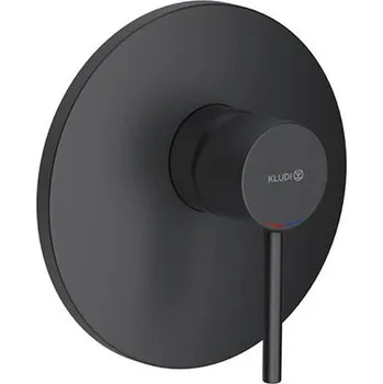 Vodovodní baterie Kludi Bozz sprchová baterie pod omítku pro 1 spotřebič, černá mat (386553976)