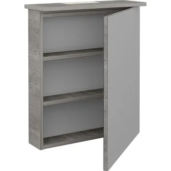 Koupelnový nábytek Dřevojas Jednodveřová galerka SANI GAO 60 - D01 Beton / Pravé