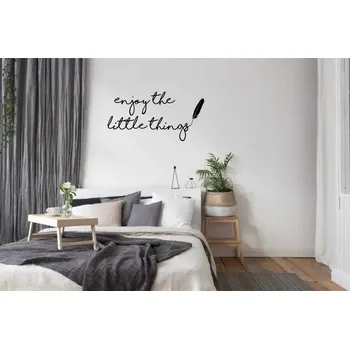 Samolepící dekorace Samolepka na zeď ENJOY THE LITTLE THINGS 50 x 100 cm