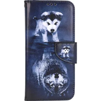 Pouzdro na mobilní telefon Pouzdro Samsung A34 knížkové Odraz vlka (kryt neboli obal na Samsung A34)