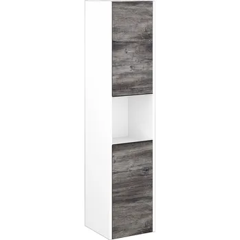 Koupelnový nábytek Dřevojas Vysoká skříň BONO SVD2O 35 - N01 Bílá lesk / Úchytka T33 / D10 Borovice Jackson / Pravé