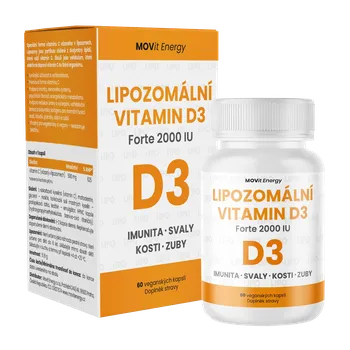MOVit Energy Lipozomální vitamin D3 Forte 2000 IU 60 tob.