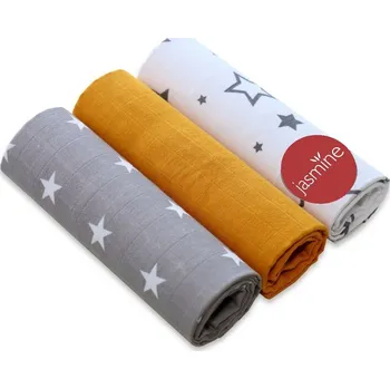 látková plena JASMINE Mušelínové pleny sada mix Unisex 2 3ks