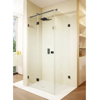 Riho Scandic NXT čtvercový sprchový kout 97x97x200 cm, levý, černá, Riho-Shield, číré sklo (G001061121)