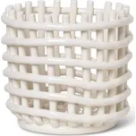 Ferm Living Organizér Ceramic Basket Small, off-white