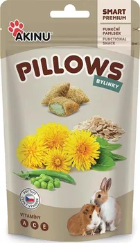 Krmivo pro hlodavce AKINU Pillows polštářky s bylinkami pro hlodavce 40 g
