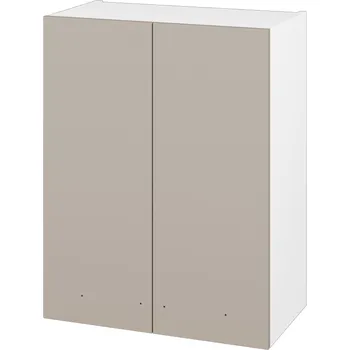 Koupelnový nábytek Dřevojas Horní skříňka DOS SYD2 60 - N01 Bílá lesk / Bez úchytky T31 / N07 Stone