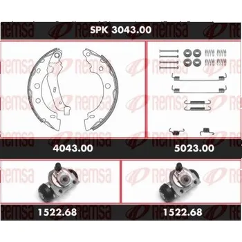 Brzdový buben Souprava brzd, bubnová brzda REMSA SPK 3043.00
