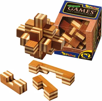 Hlavolam Philos Hlavolam Star dřevěný - 6054