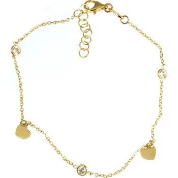 Náramek ŠPERKY-NM, Zlatý dámský náramek se srdíčkem 1850 Délka náramku: 20 cm