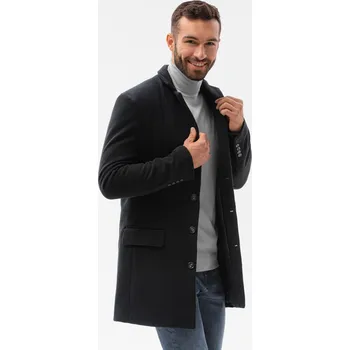 Pánský zimní kabát Ombre C432 černý