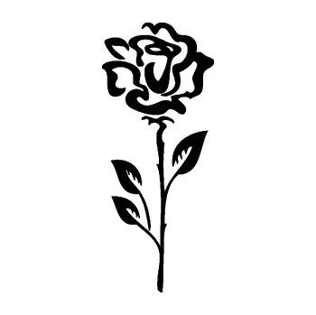 Samolepící dekorace SAMOLEPKA Růže 008 levá (01 - černá) NA AUTO, NÁLEPKA, FÓLIE, POLEP, TUNING, VLASTNÍ TEXT, TISK, AUTOSAMOLEPKY.cz, POLEPY, OBRÁZEK, LOGO, SAMOLEPKY