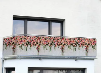 balkonová zástěna Maximex Balkonová zástěna barevná/růže 0,85 x 5 m