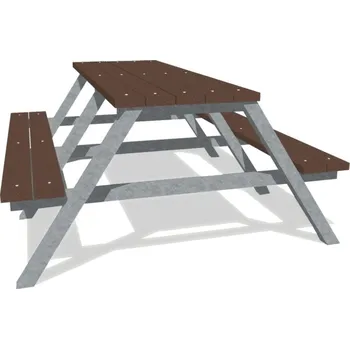 Zahradní lavice Pivní set Áčko 1500 mm s prkny z recyklovaného plastu + doprava zdarma