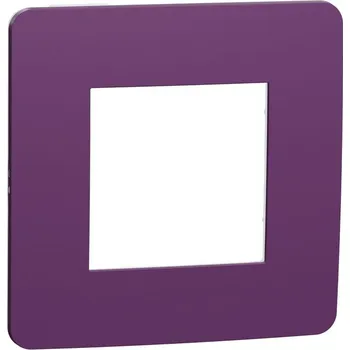 vypínač Krycí rámeček NOVÁ UNICA STUDIO COLOR jednonásobný, Plum/Bílý SCHNEIDER NU280214