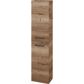 Koupelnový nábytek Dřevojas Vysoká skříň DOOR SV1D2 35 - D21 Tobacco / Úchytka T06 / D21 Tobacco / Levé