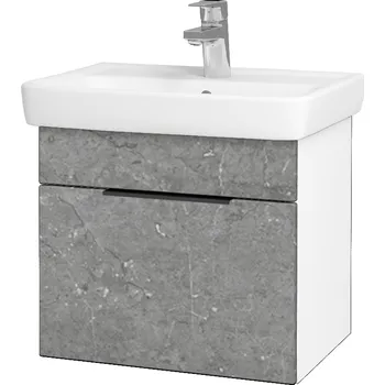 Koupelnový nábytek Dřevojas Koupelnová skříňka SOLO SZZ 50 - N01 Bílá lesk / Úchytka T07 / D20 Galaxy