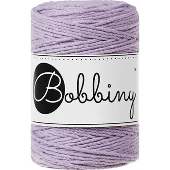 Příze Bobbiny bavlněná šňůra na macramé 3ply BABY lavender