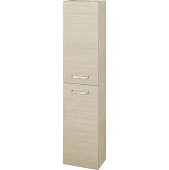 Koupelnový nábytek Dřevojas Vysoká skříň DOOR SV1D2 35 - D04 Dub / Úchytka T01 / D04 Dub / Levé