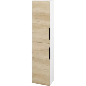 Koupelnový nábytek Dřevojas Vysoká skříň DOS SV1D2 35 - N01 Bílá lesk / Úchytka T07 / D15 Nebraska / Levé