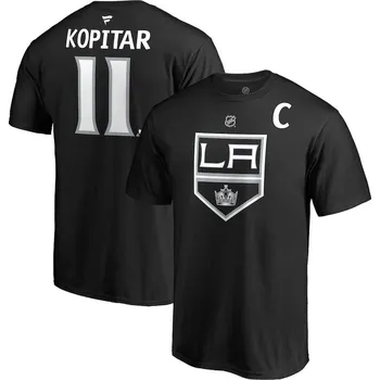 Pánské tričko Fanatics Pánské tričko #11 Anze Kopitar Los Angeles Kings NHL Stack Logo Name & Number Velikost: S
